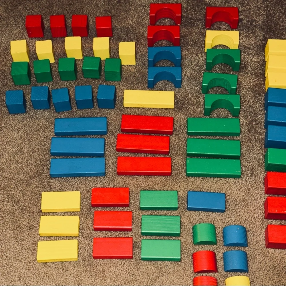 Colorful Small Wooden Blocks - Picture 11 of 16